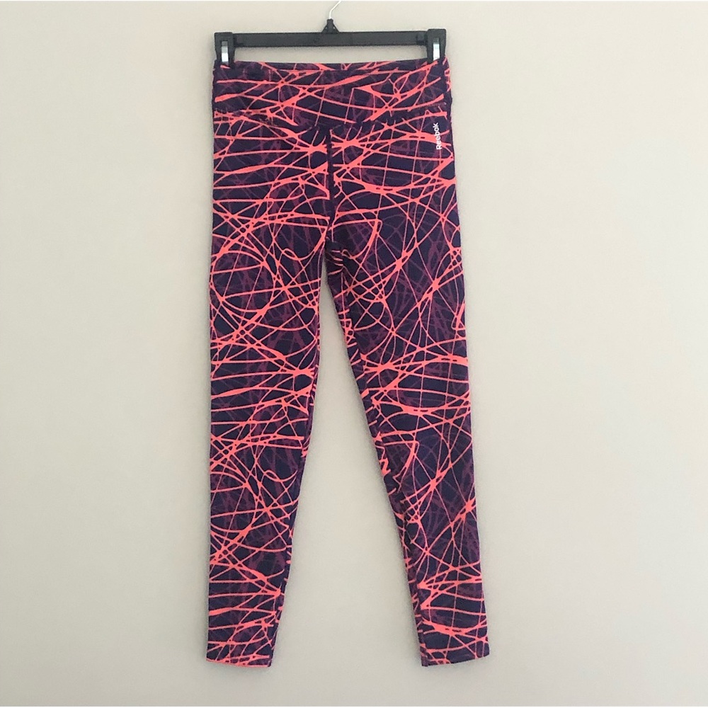 Reebok Multi Colored Cropped Butter Leggings | Size Medium | NWOT
